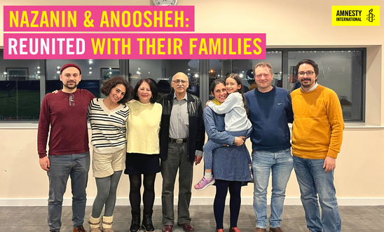 Nazanin & Anoosheh reunited with their families